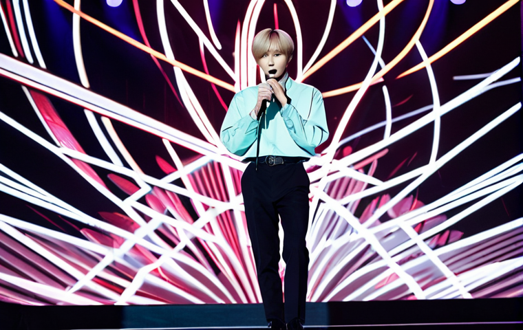 **
"Taemin, a professional singer, on stage during a concert, fully clothed in a modest and stylish performance outfit, dynamic lighting, energetic atmosphere, professional stage setup, background with abstract art projections, appropriate attire, safe for work, perfect anatomy, correct proportions, natural pose, well-formed hands, proper finger count, family-friendly."
**