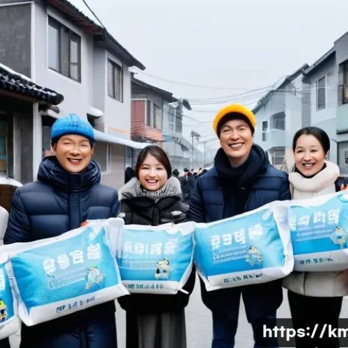 Home 30 황치열 팬클럽 활동과 글로벌 인기 - A warm and inspiring community volunteer scene featuring a diverse group of fans from Hwang Chi-yeul...